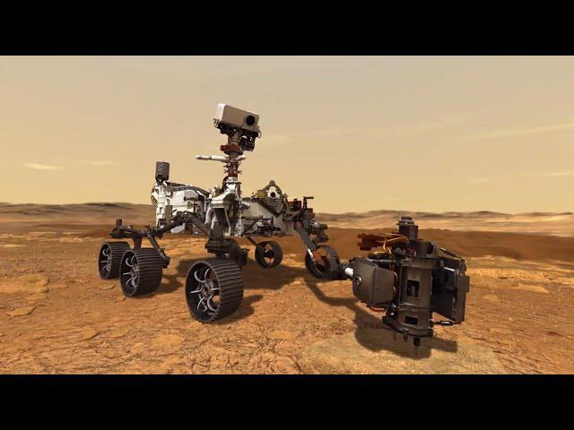 NASA Mars Perseverance Rover Sample Collection Animation