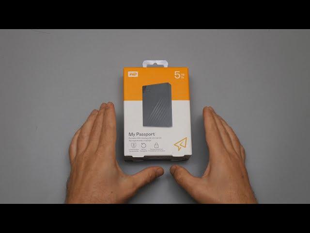 External HDD Western Digital My Passport 5TB Black | Unpacking the parcel