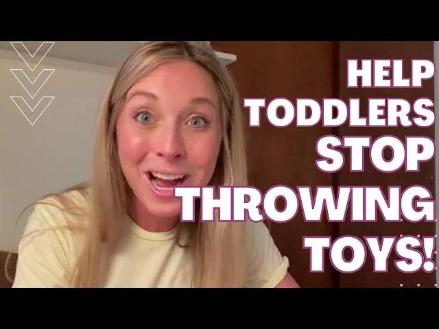 WHAT TO DO WHEN A TODDLER THROWS TOYS: At Home Behavioral Therapy Tips by a Speech Therapist