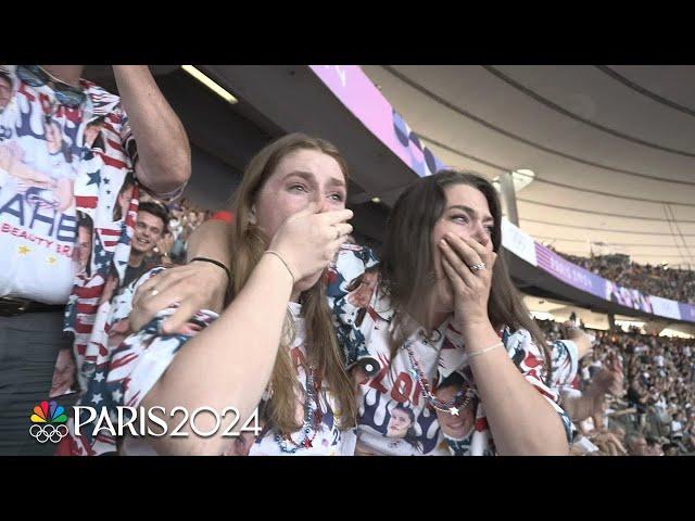 Ilona Maher's family WENT CRAZY for Alex Sedrick's incredible try to win bronze | Paris Olympics