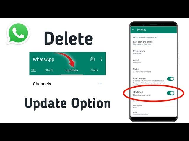 How to REMOVE WhatsApp Channel Update | Whatsapp Updates Option Delete