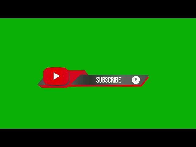 Green Screen Subscribe Button And bell icon | green screen effects no copyright