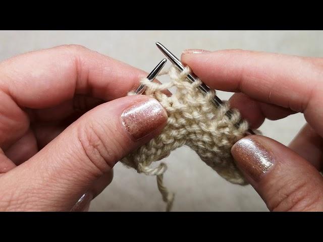 №53 Как вязать накид без дырочки.Twisted Yarn Over - without a hole