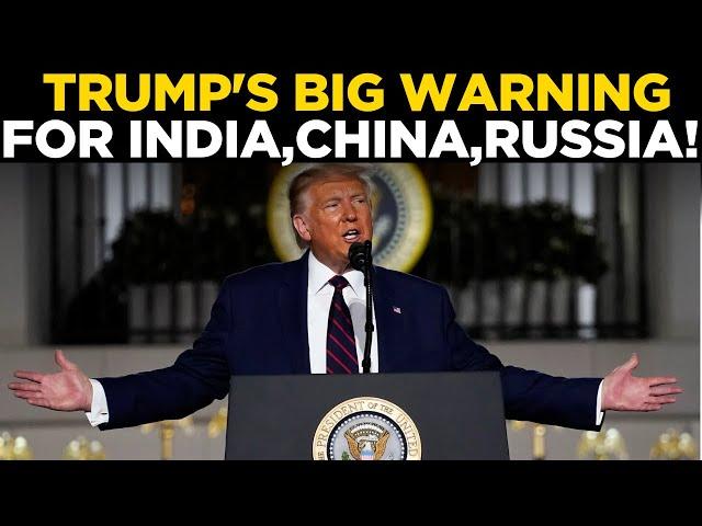 Donald Trump's Big Warning For India, China And Russia | BRICS Countries News | Trump Tarrif | US