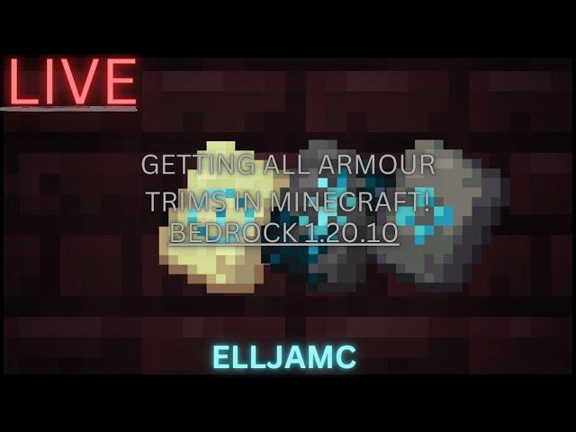 GETTING ALL ARMOUR TRIMS IN MINECRAFT 1.20.10