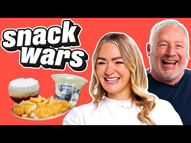 Laura Woods And Ally McCoist Rate Food From England And The Rest Of Europe | Snack Wars