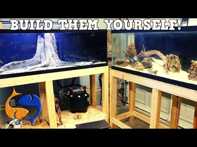 DIY Fish Tank Racks For Large Aquariums! Easiest And Strongest Aquarium Stands!