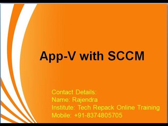 App-V with SCCM 2012