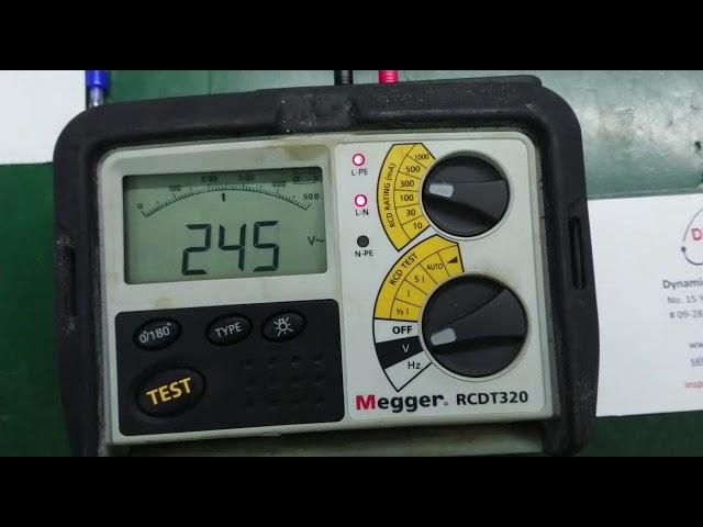 Megger RCDT 320 Repair and Calibration by Dynamics Circuit (S) Pte. Ltd.