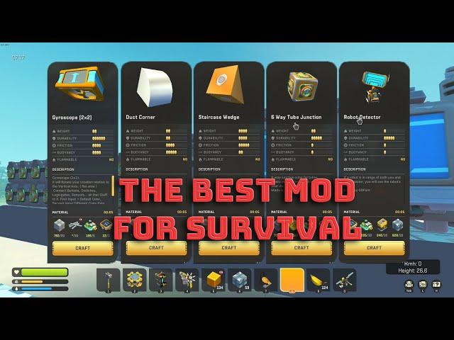 Scrap Mechanic Modded | Series S01 | Intro to the 00Fant Mod | The Best MOD For Survival