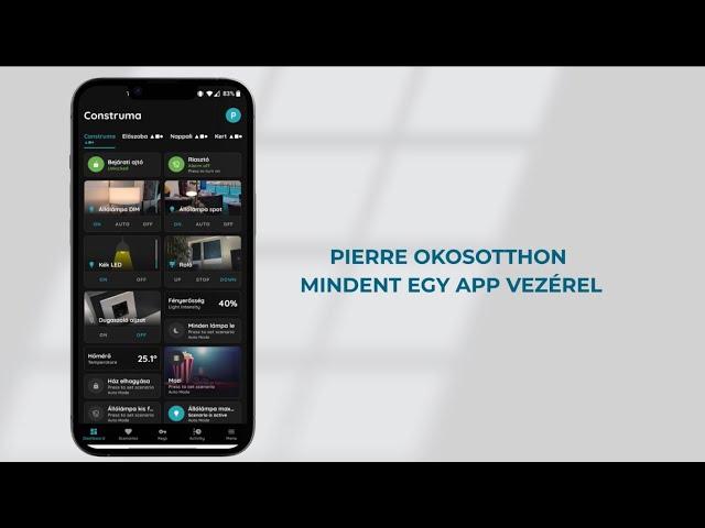 Pierre okosotthon - Egy app vezérel mindent