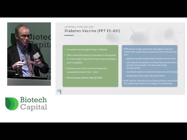 Jim Phillips Presents on behalf of Midatech Pharma at the Biotech Capital Conference