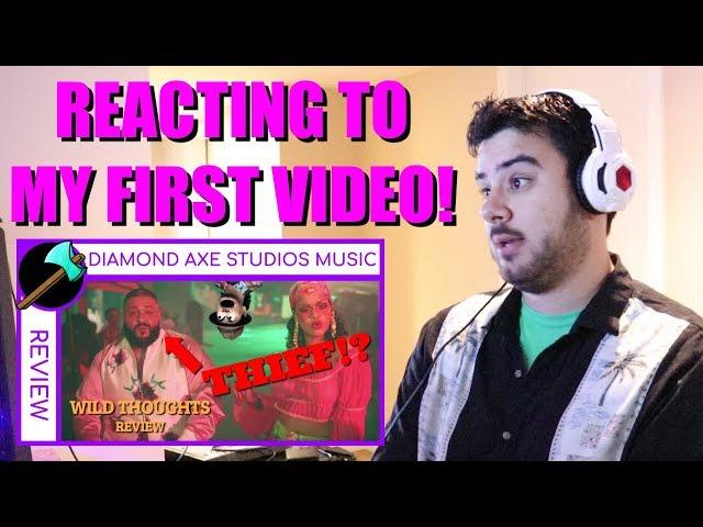 REACTING TO MY FIRST VIDEO! Diamond Axe Studios Music 2 Year Anniversary Special