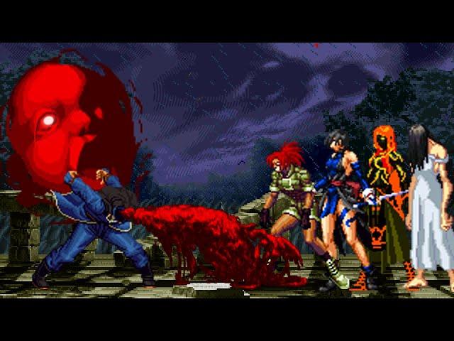 [KOF Mugen] Corpse Goenitz Vs Horror Female Team