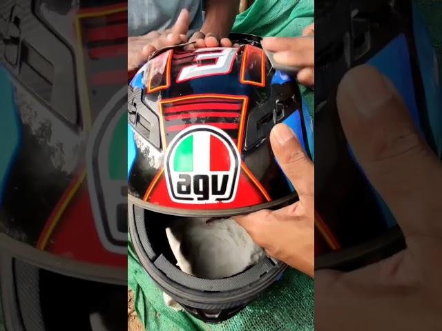 ridex titunium converted to agv k1  #malayalam #duke200 #helmet #ridex #agv #modified #kerala #cops