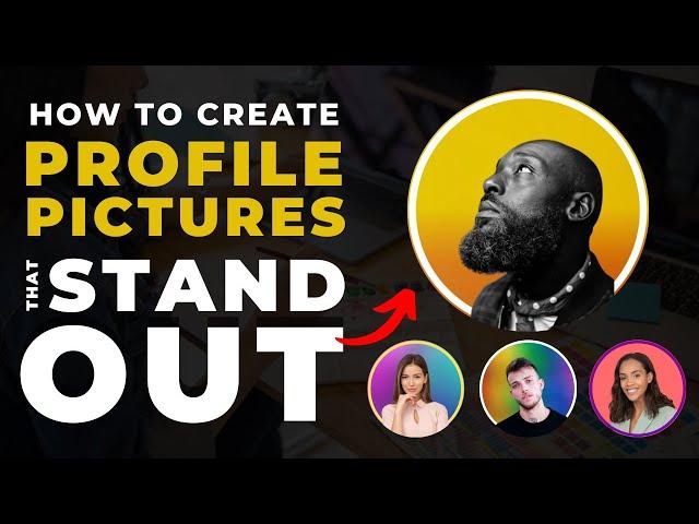 How To Create Awesome Profile Pictures for Instagram, LinkedIn, FB,  & YouTube (Profile Pics Ideas)