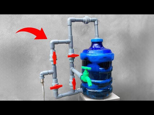 Very few people know! How to make a water filter from Empty plastic bottles + PVC drainage pipes