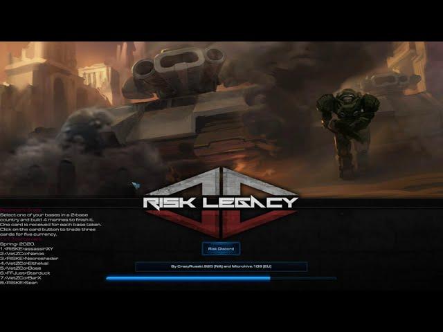 Starcraft 2 Risk Legacy | 1450 APM Snoozefest.. clearing off the Rust