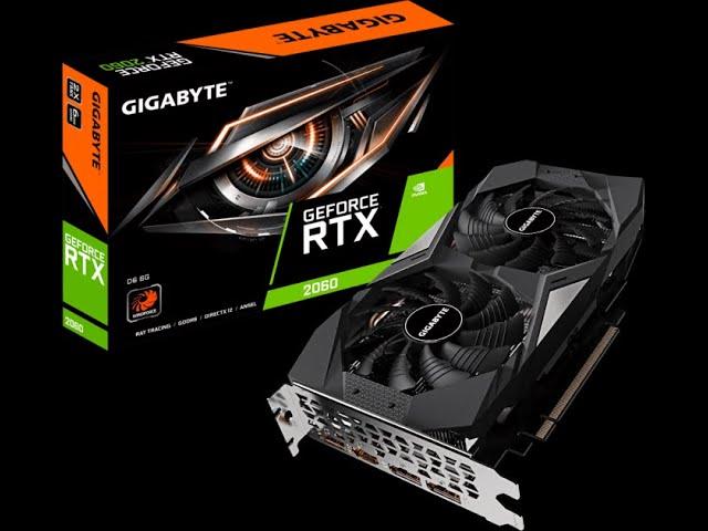 GIGABYTE GeForce RTX 2060 D6 6G Graphics Card Unboxing