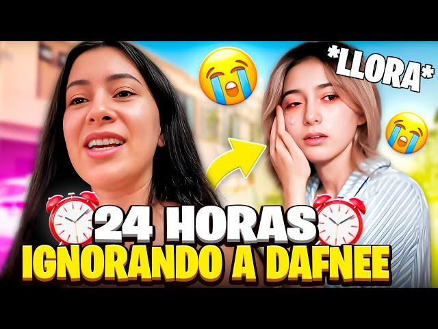 24 HORAS IGNORANDO A DAFNNE ¿Se enojó? | Hermanas JM