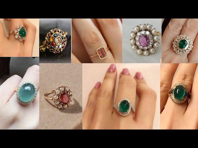 stone ring design||stone gold ring collection||stone ring design for female||stone ring for girl||