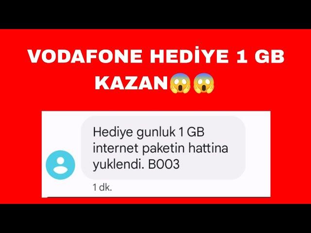 VODAFONE BEDAVA 3GB İNTERNET KAZAN-VODAFONE BEDAVA İNTERNET RAMAZANA ÖZEL