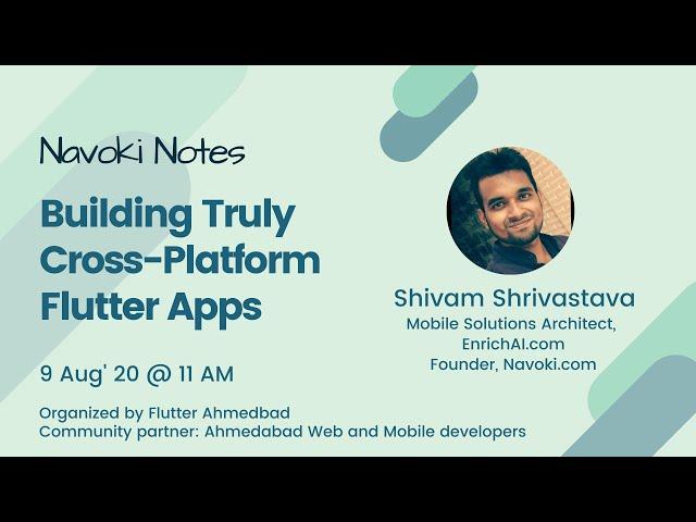 Building truly cross platform apps with Flutter - Navoki Notes