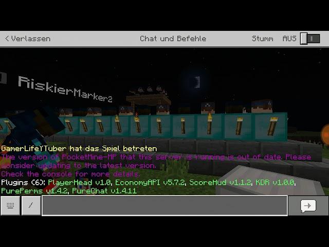 Minecraft pe 1.7.0 Scoreboard plugin für Pocketmine [Plugin Vorstellung]