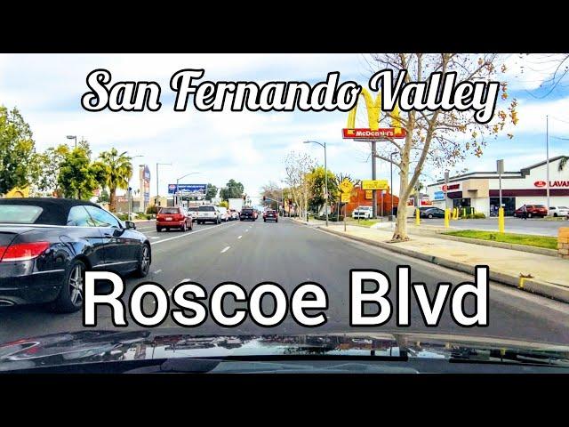 Driving on Roscoe Blvd/La Tuna Canyon Road - 4K