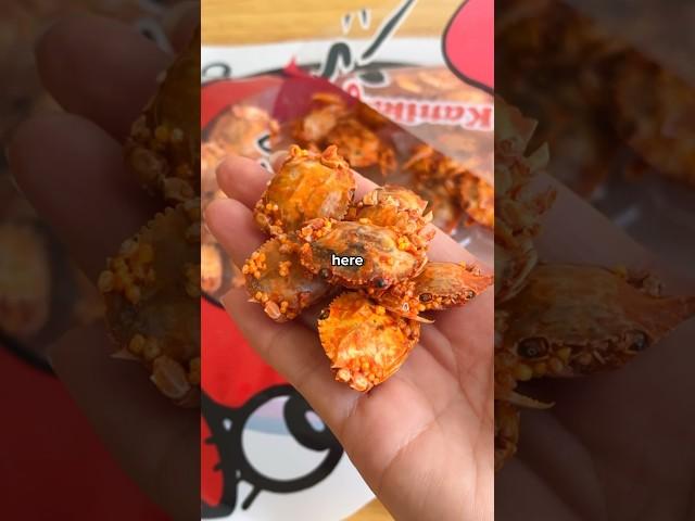 Trying the Viral Kanikko Baby Crab Snacks  #crab #snack #foodie