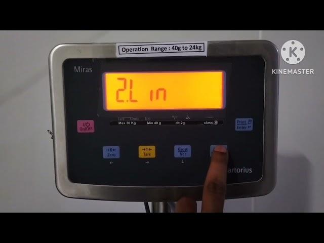 sartorius miras weighing balance calibration & linearization