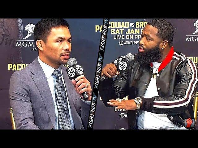 ADRIEN BRONER TELLS MANNY PACQUIAO "IM ABOUT TO BEAT YO ****, DONT WORRY ABOUT FLOYD!"