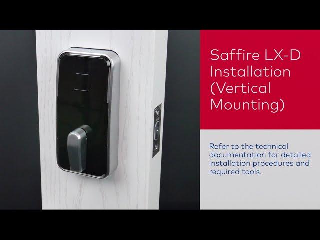 dormakaba Saffire LX Deadbolt Lock Installation