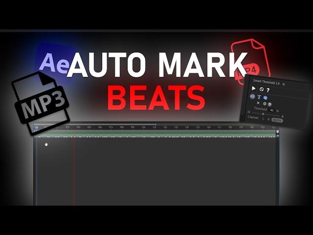 How to mark audio beats AUTOMATICALLY in After Effects with *ONE CLICK*