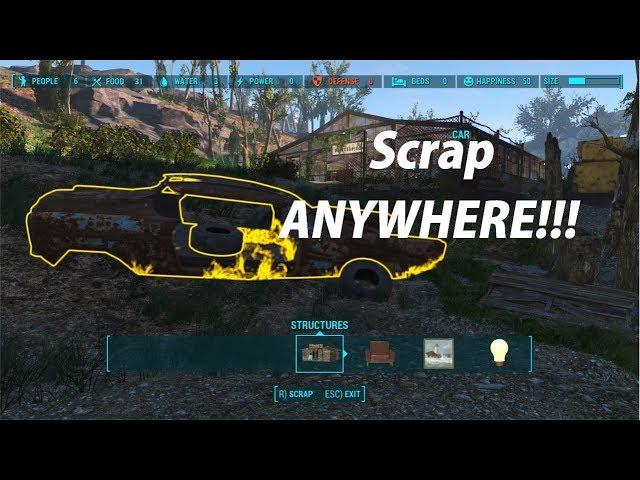 Scrap ANYWHERE!!! in Fallout 4