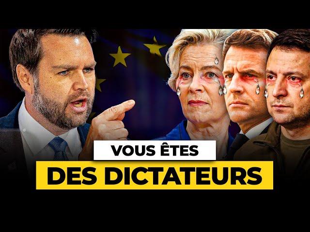 JD Vance DÉNONCE la dérive autoritaire de l'élite Européenne