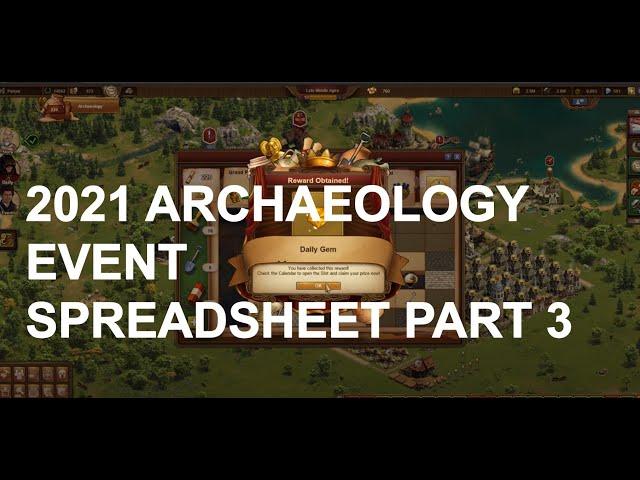 2021 Archaeology Event Spreadsheet Part 3 (Forge of Empires)