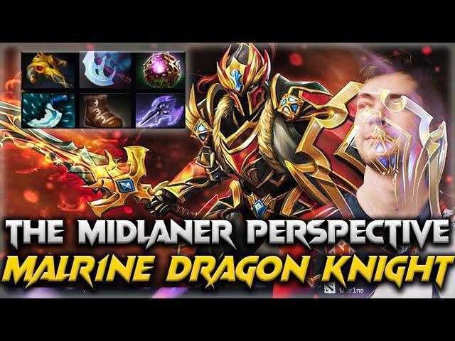 Malr1ne Dragon Knight The Midlaner Team Falcon VS Team Liquid ESL One Birmingham 2024 Dota 2 7.35D