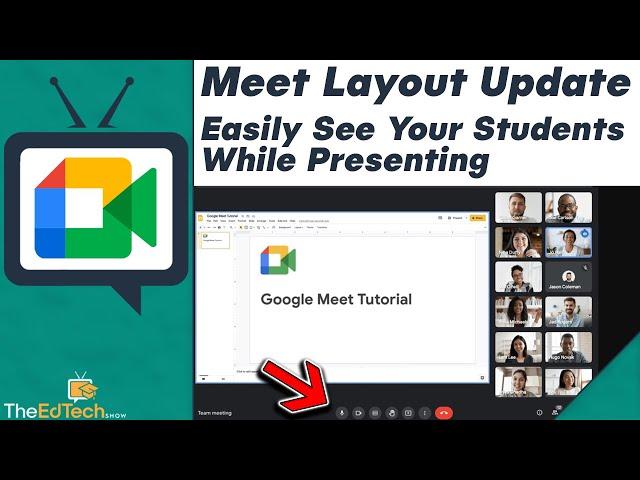 Google Meet Layout Update! Easily See Students While Presenting ! Google Meet 2021 Tutorial