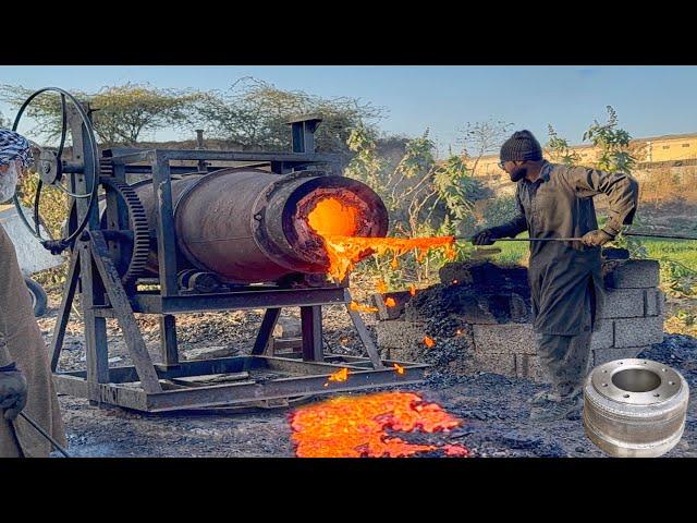 Pakistani Joguard / How do local factories make truck brake drums?