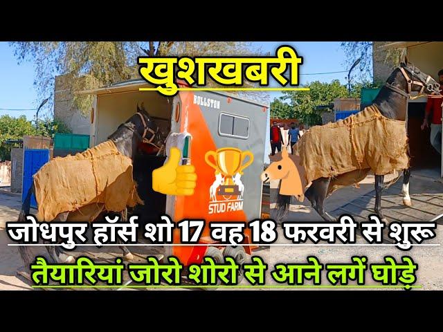 खुशखबरी। Jodhpur horse show 2023। Marwari horse show Jodhpur 2023। जोधपुर हॉर्स शो 2023।