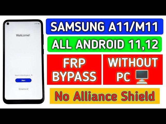 Samsung A11/M11 Android 11,12 frp bypass without pc 2023 ||@TadrishinfoTech||