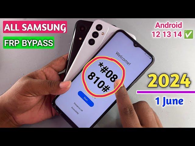 Finally New Security 2024 || Samsung FRP Bypass Android 12/13/14 Without Pc || No *#0*# - ADB Fail