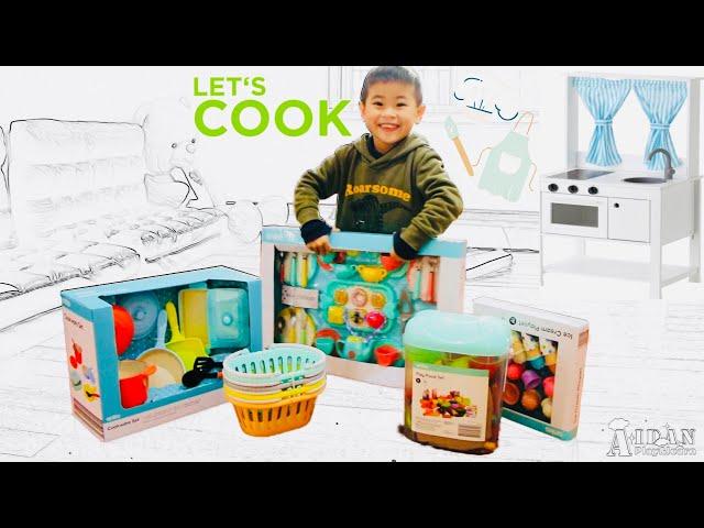 Let’s Cook W/ Aidan | Covid Lockdown Kids Activities @ Home | kids Fun Play | Kitchen PlaySet Toys