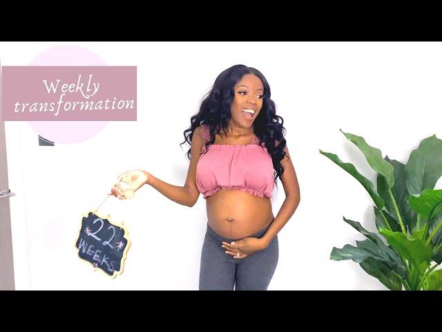 MY PREGNANCY TRANSFORMATION | WEEK BY WEEK | THE SANYAS