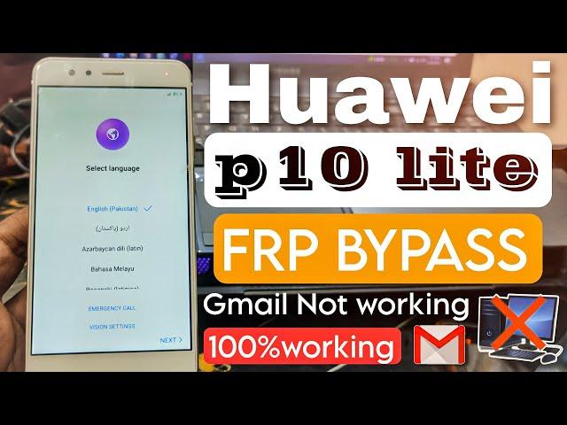 New! Huawei P10 Lite FRP Bypass Without PC  huawei was tl10 frp bypass  google account remove