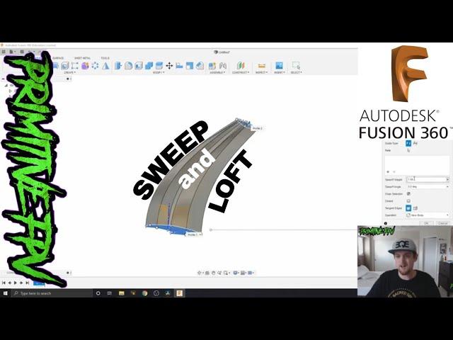 Sweep and Loft - Fusion 360 Tutorial