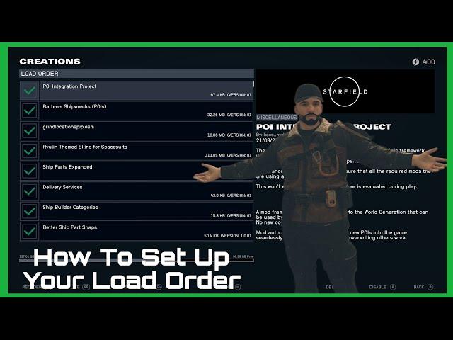 Starfield Load Order How To And FAQS