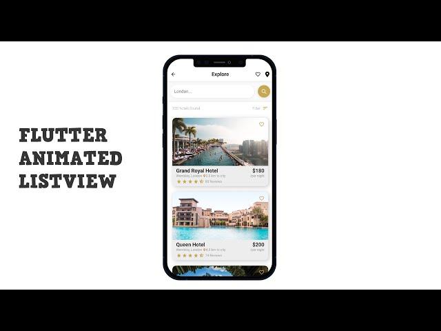 How To Make An Animated ListView And SliverPersistHeader For Explore Page