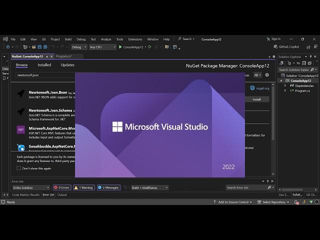 Nuget Package in Visual Studio 2022 : Getting Started